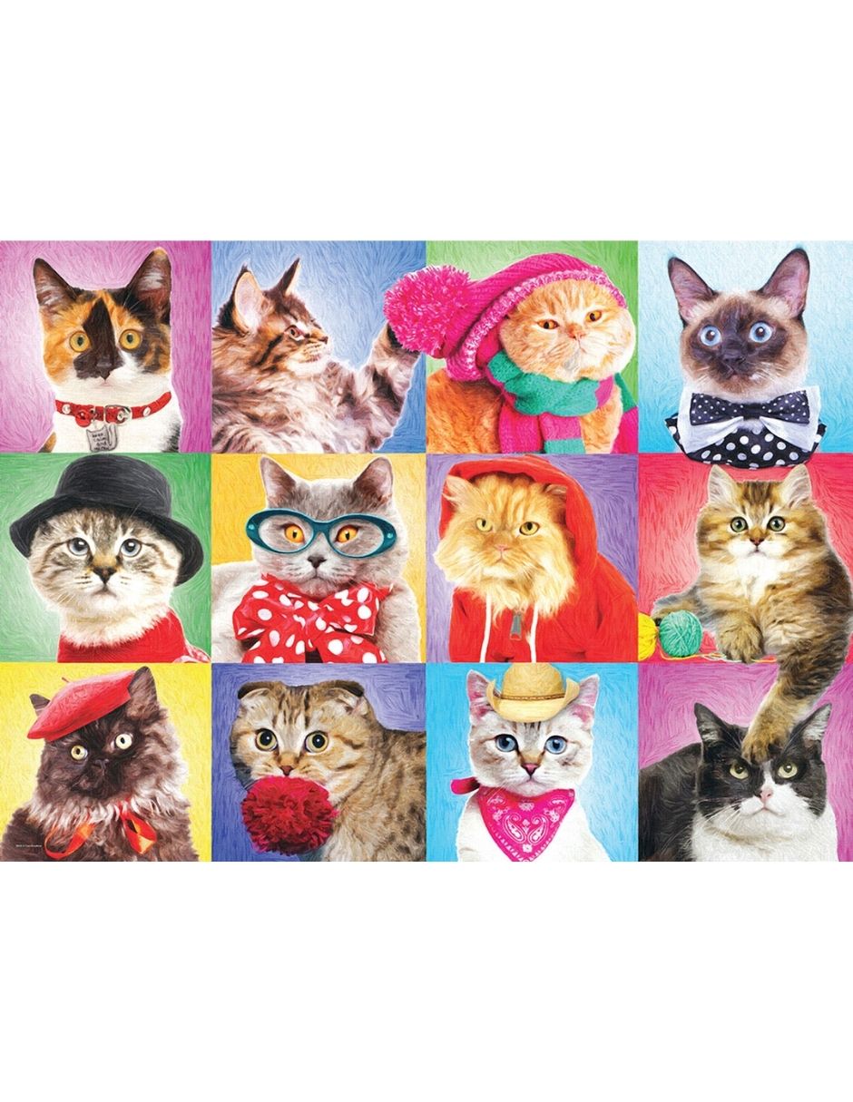 Rompecabezas Retrato de gatos 300 piezas 2