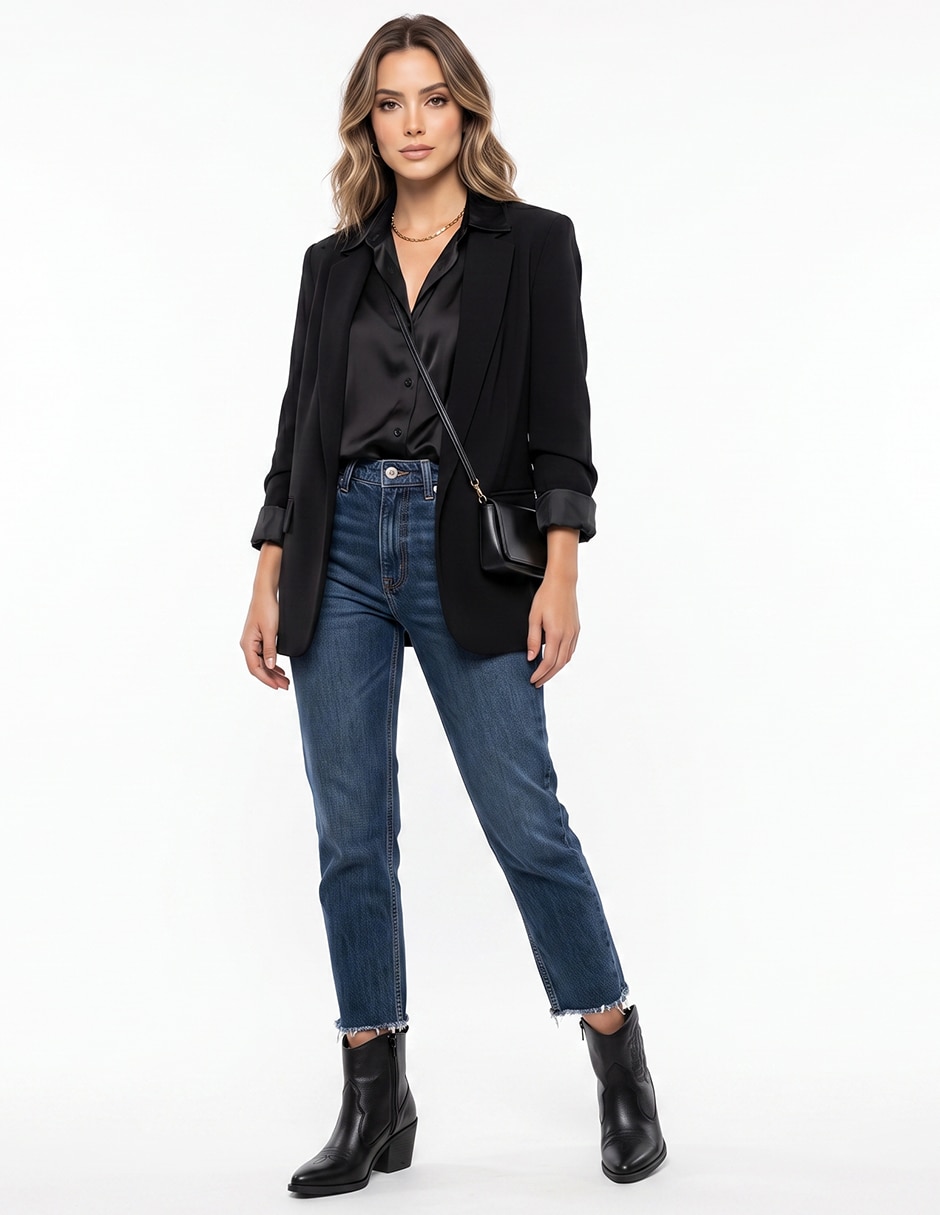 Bota cowboy al tobillo botines vaqueros para mujer 7