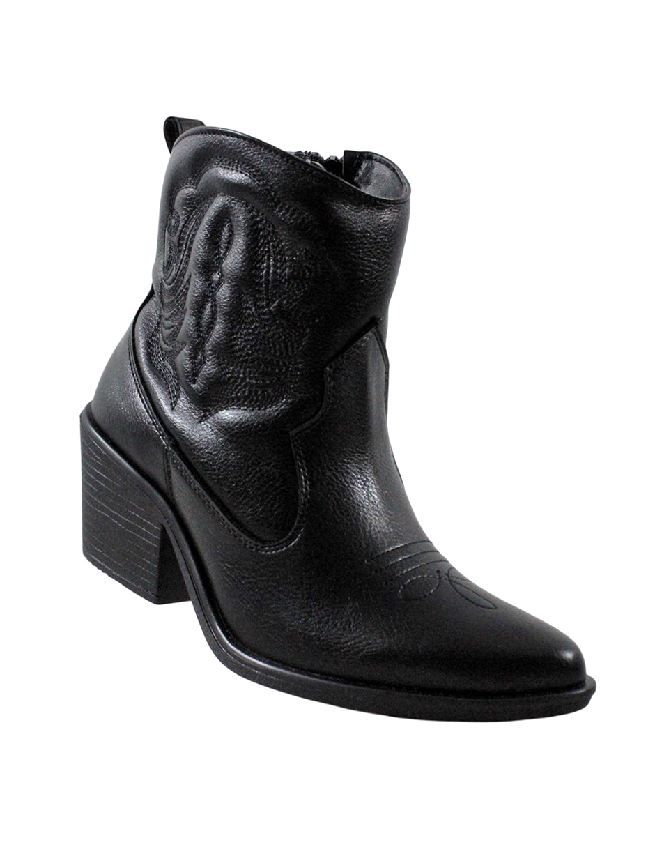 Bota cowboy al tobillo botines vaqueros para mujer 12