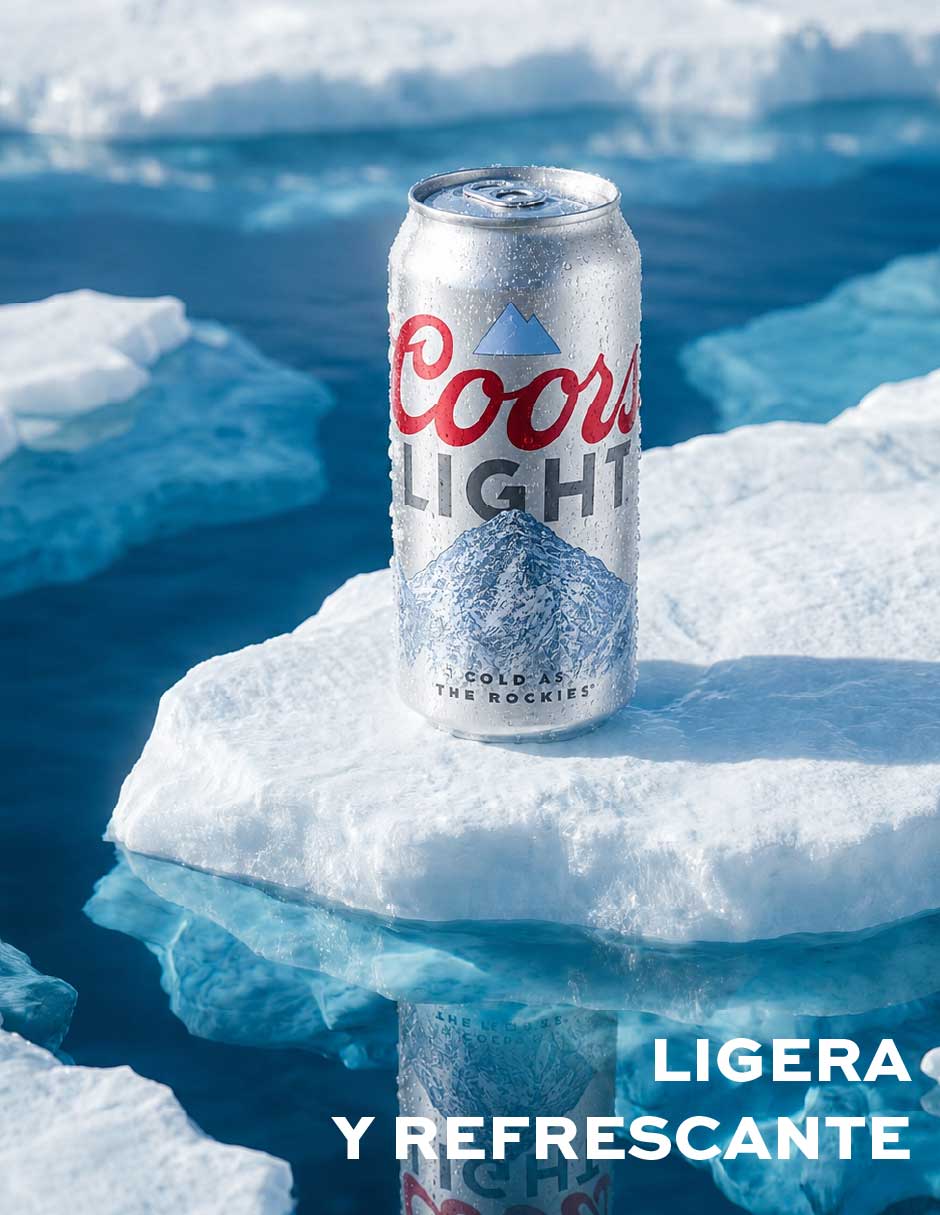 Cerveza clara Coors Light Lager Amargo 473 ml 8