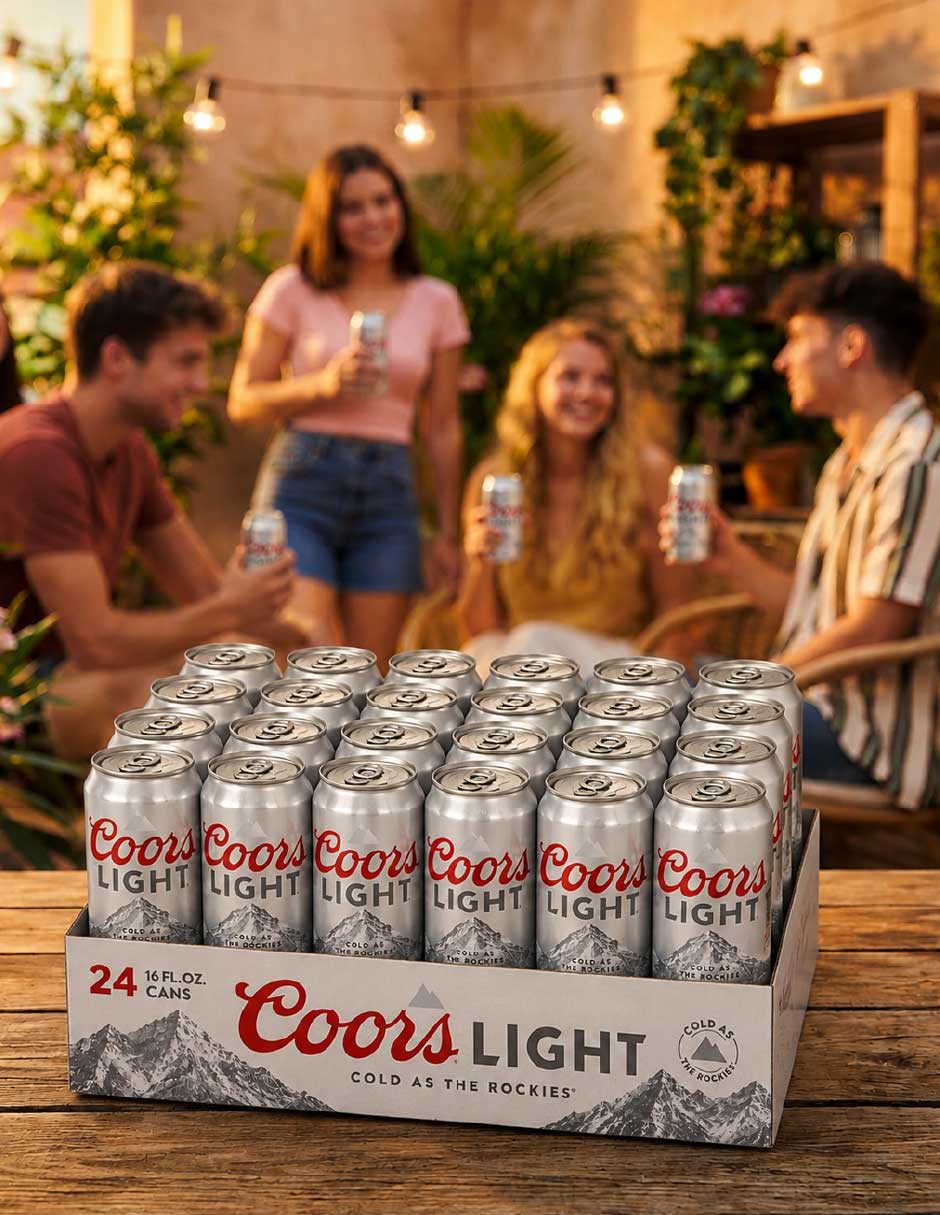 Cerveza clara Coors Light Lager Amargo 473 ml 4