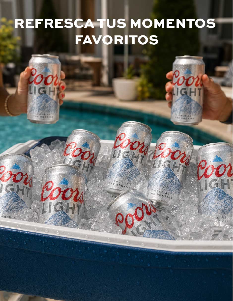Cerveza clara Coors Light Lager Amargo 473 ml 9