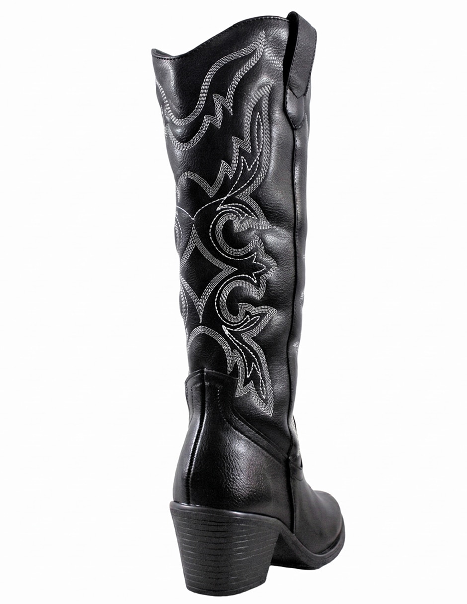 Bota cowboy rodilla western para mujer 7