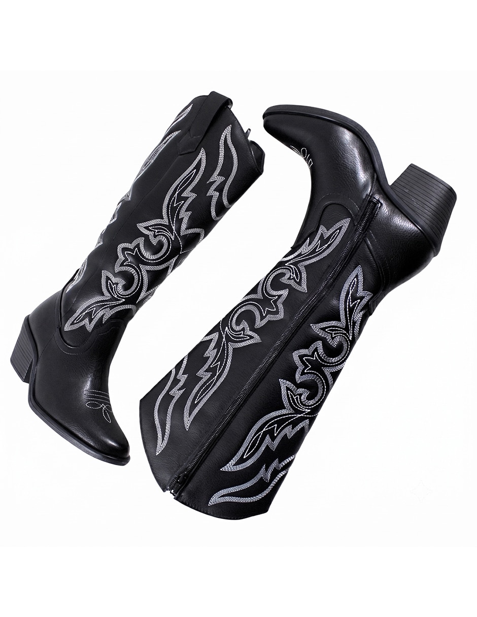 Bota cowboy rodilla western para mujer 3