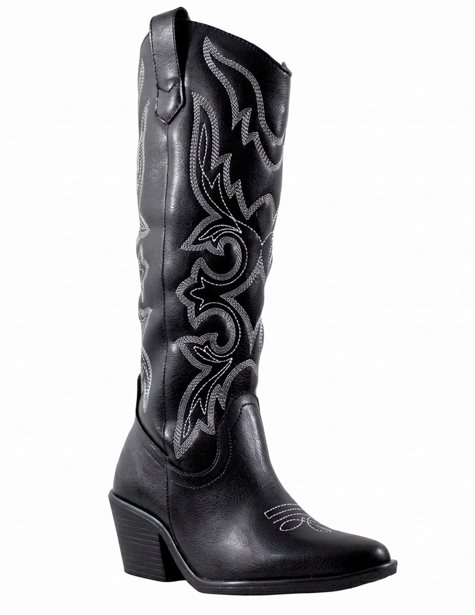 Bota cowboy rodilla western para mujer 9