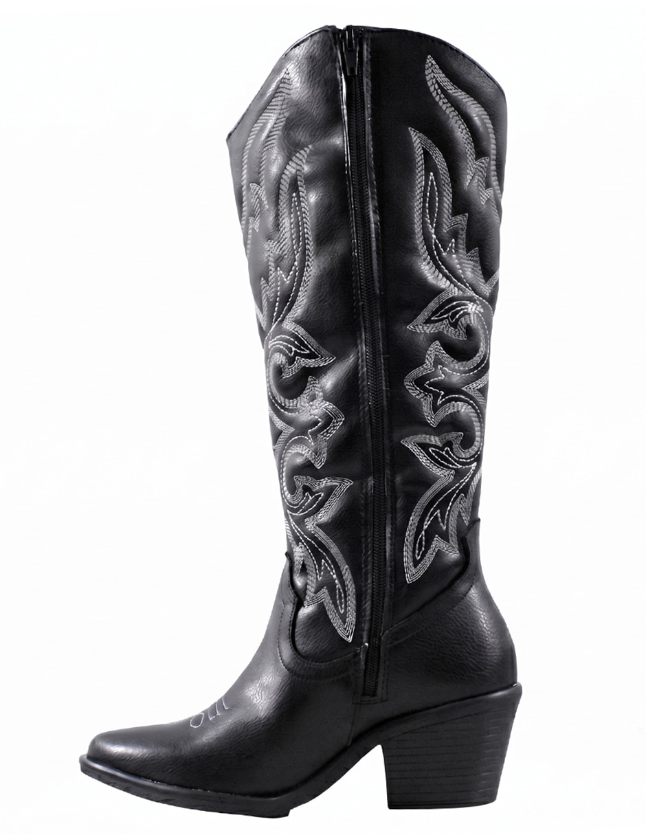 Bota cowboy rodilla western para mujer 6