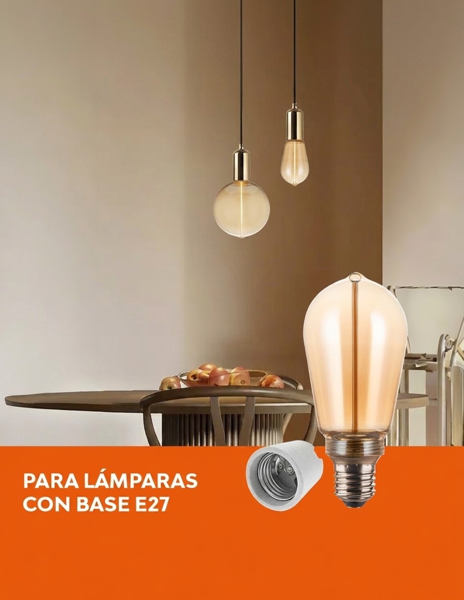 Foco vintage 3.5 W de consumo 25 W de iluminación 130 lm lúmenes 3