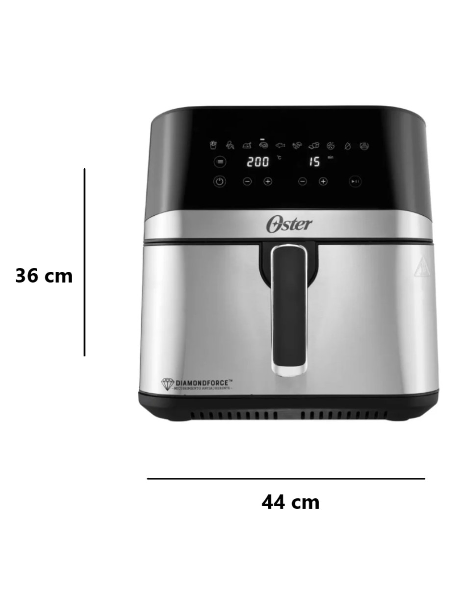 Freidora de aire con compartimento único 7.5 L CKSTAF75DSSD 8