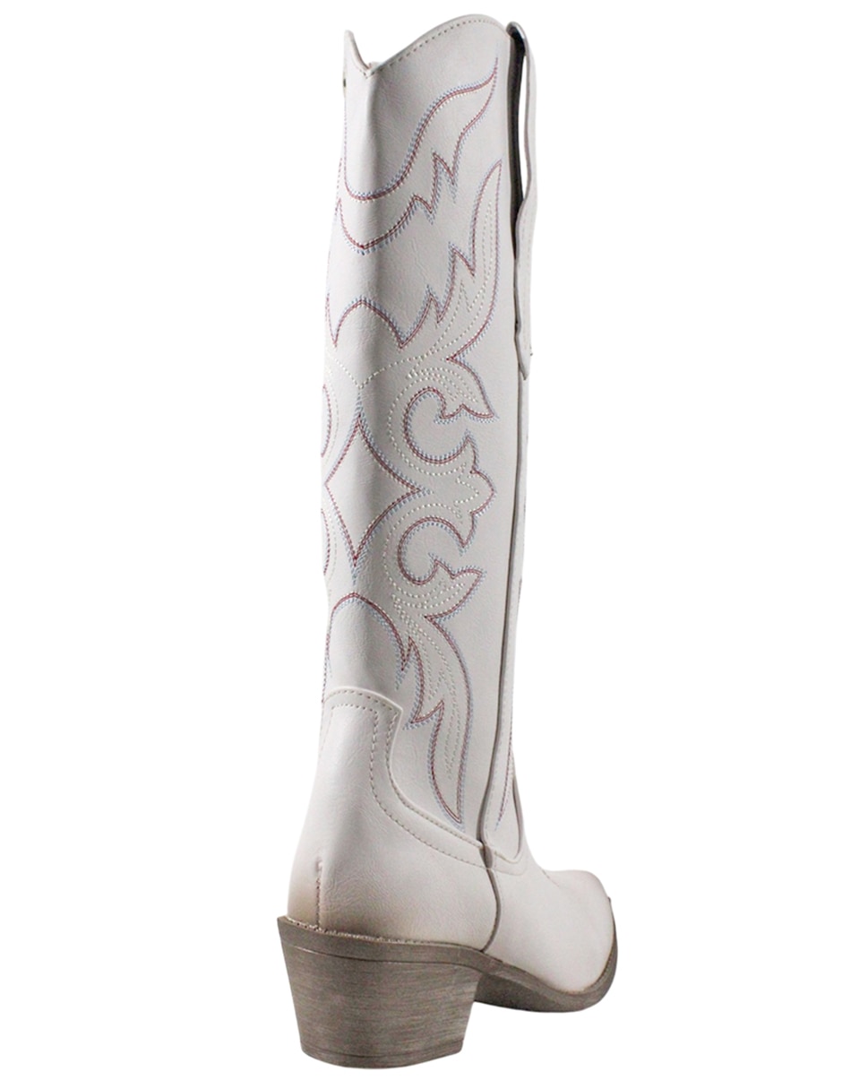 Bota cowboy rodilla western para mujer 7