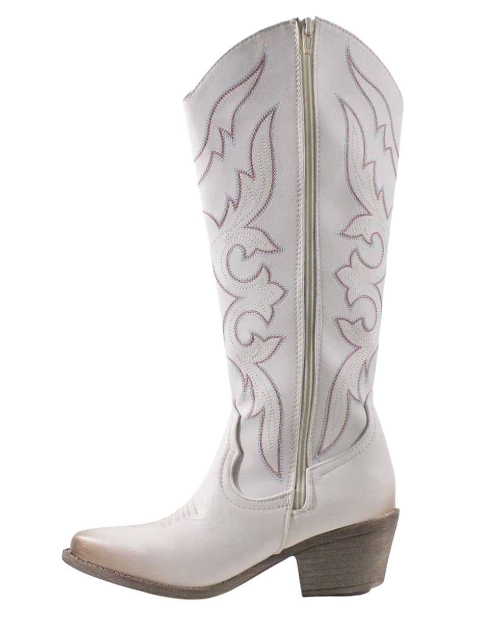 Bota cowboy rodilla western para mujer 11