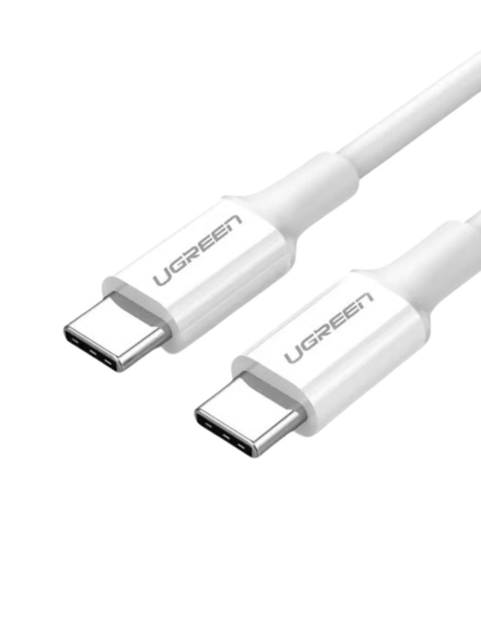 Cargador auto dual 36W + Cable USB C 3A 1m Blanco USB tipo A 35 W 5