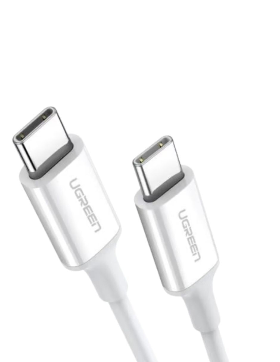 Cargador auto dual 36W + Cable USB C 3A 1m Blanco USB tipo A 35 W 4