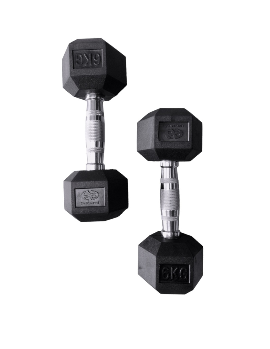 Set mancuernas de peso fijo 6 kg 2 piezas 5
