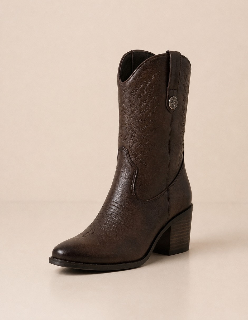 Bota cowboy media pierna mayte para mujer 5