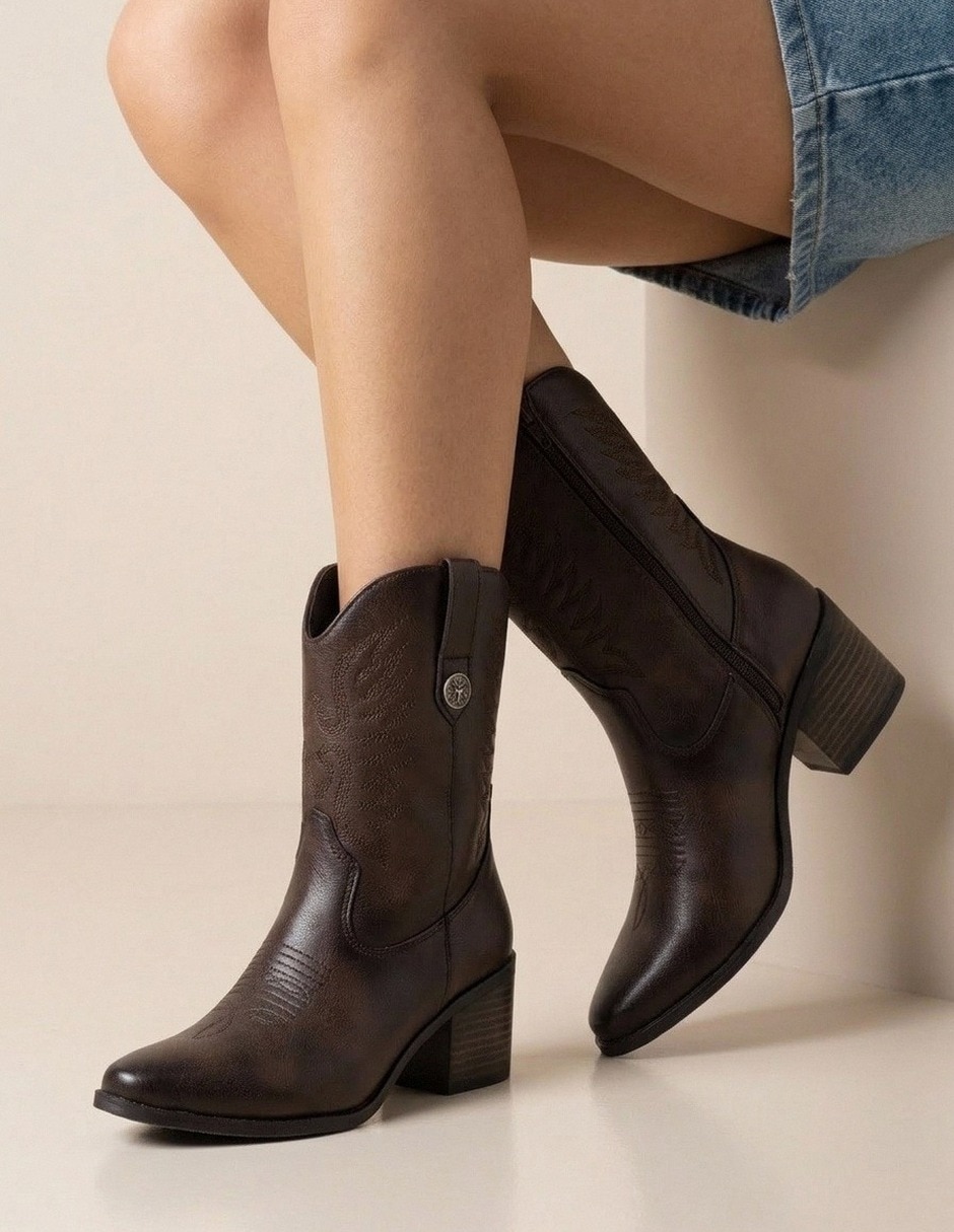 Bota cowboy media pierna mayte para mujer 4