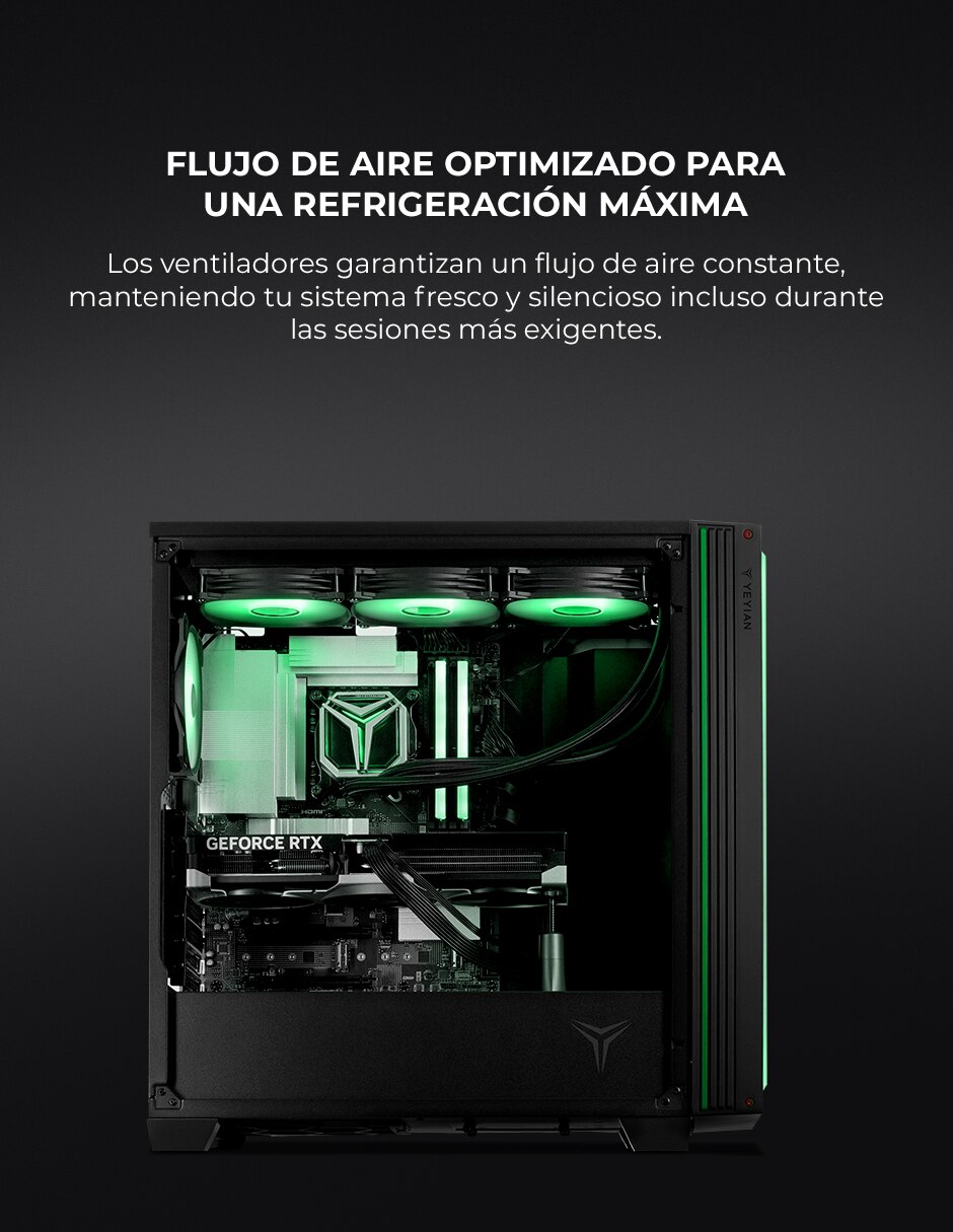 Computadora gamer EDGE YPI-ED44F0C-56T1U Intel Core i5 NVIDIA GeForce RTX 5060 Ti 32 GB RAM 1 TB SSD 10