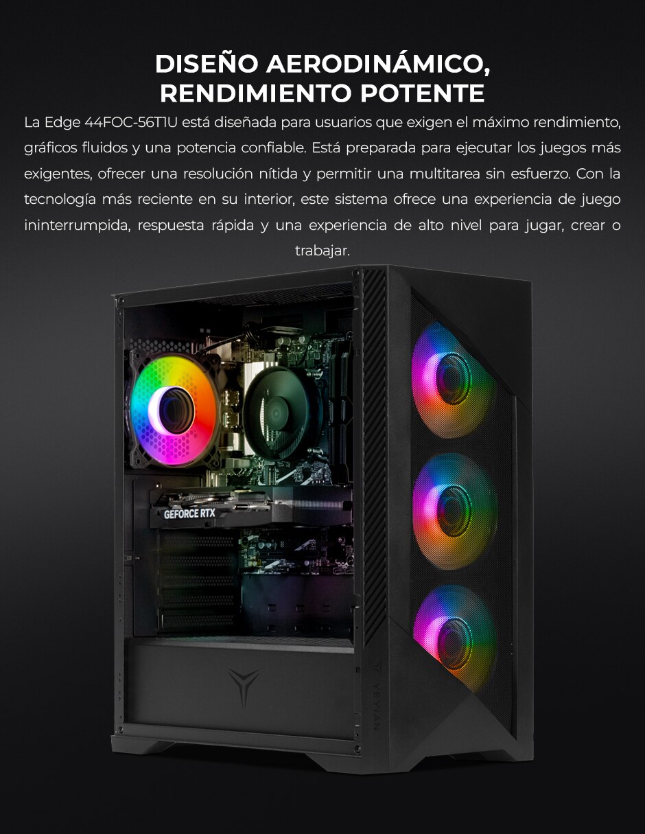 Computadora gamer EDGE YPI-ED44F0C-56T1U Intel Core i5 NVIDIA GeForce RTX 5060 Ti 32 GB RAM 1 TB SSD 5