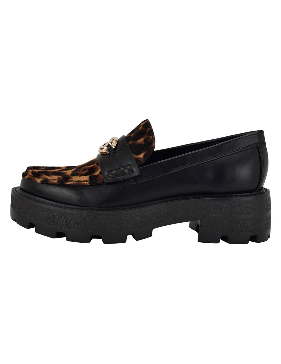 Mocasín de piel para mujer
