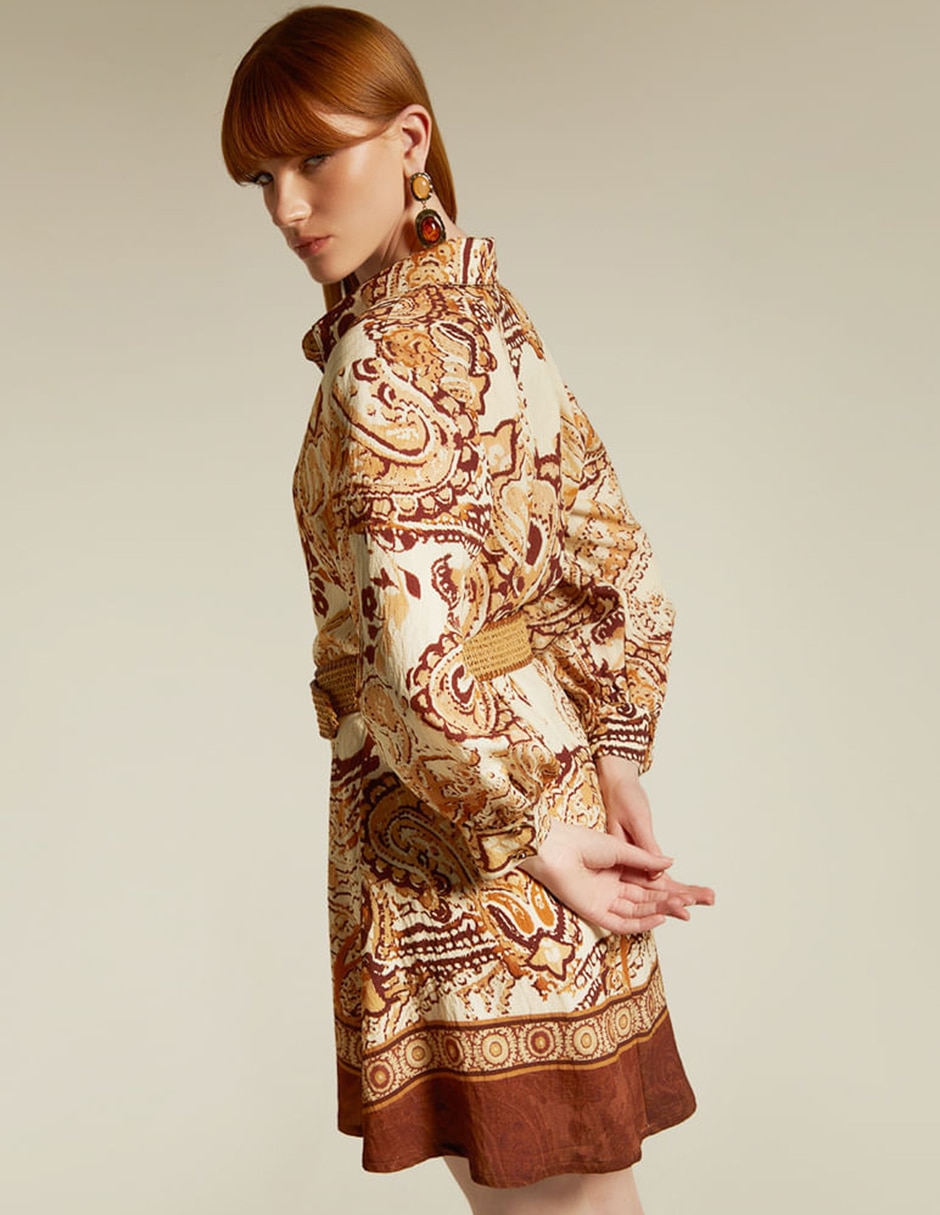 Vestido corto casual egipto travel para mujer 4