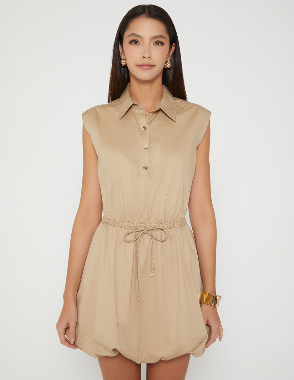 Vestido corto casual parachute para mujer