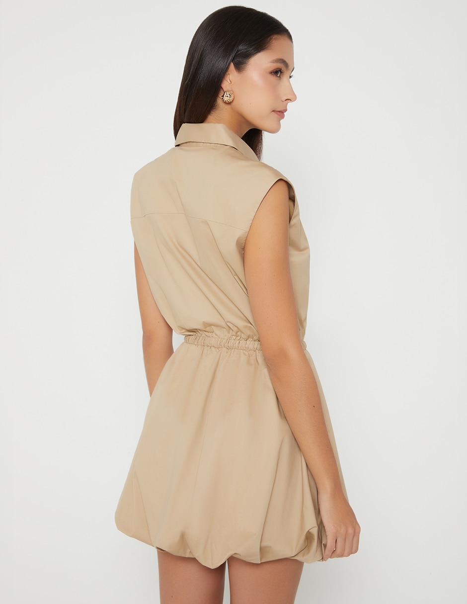 Vestido corto casual parachute para mujer 6