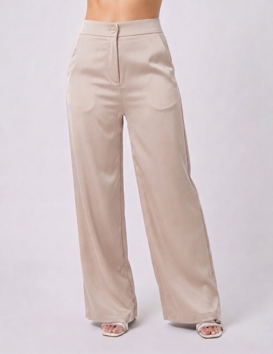Pantalón relaxed otoño / invierno relajado para mujer