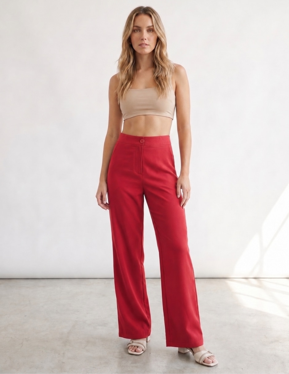 Pantalón relaxed relajado para mujer 4