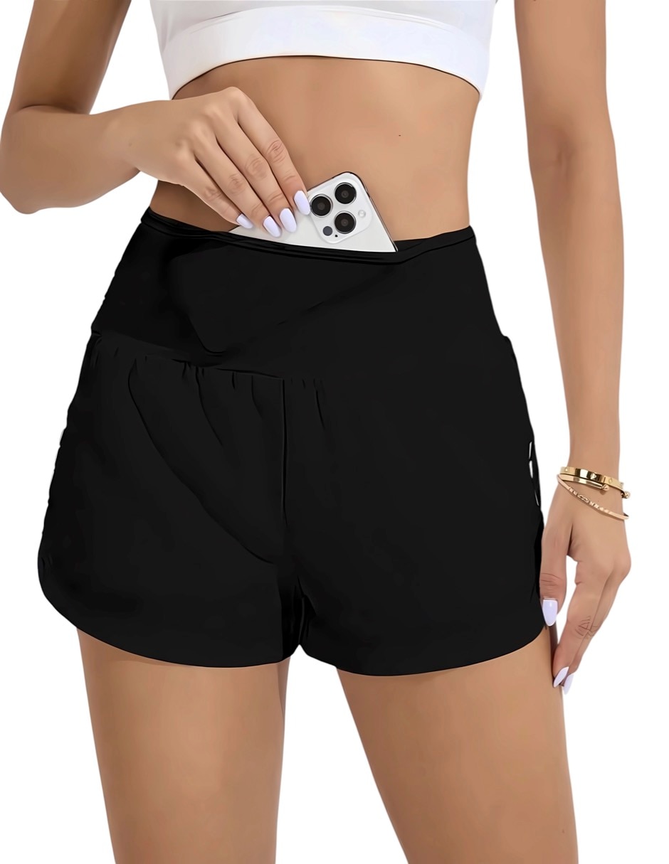 Short bolsa oculta para entrenamiento mujer Short bolsa oculta para entrenamiento mujer
