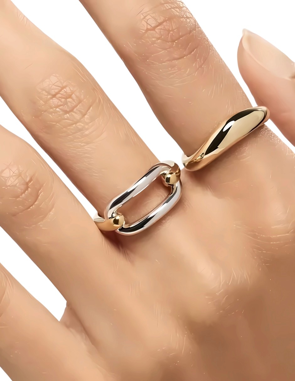 Anillo P 925 de plata brillante