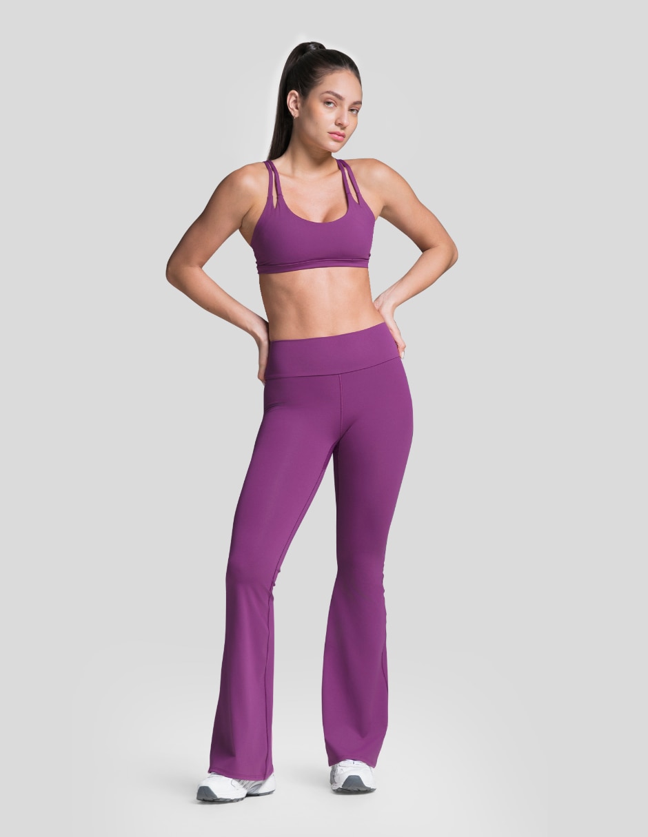 Conjunto deportivo slim con elástico para mujer