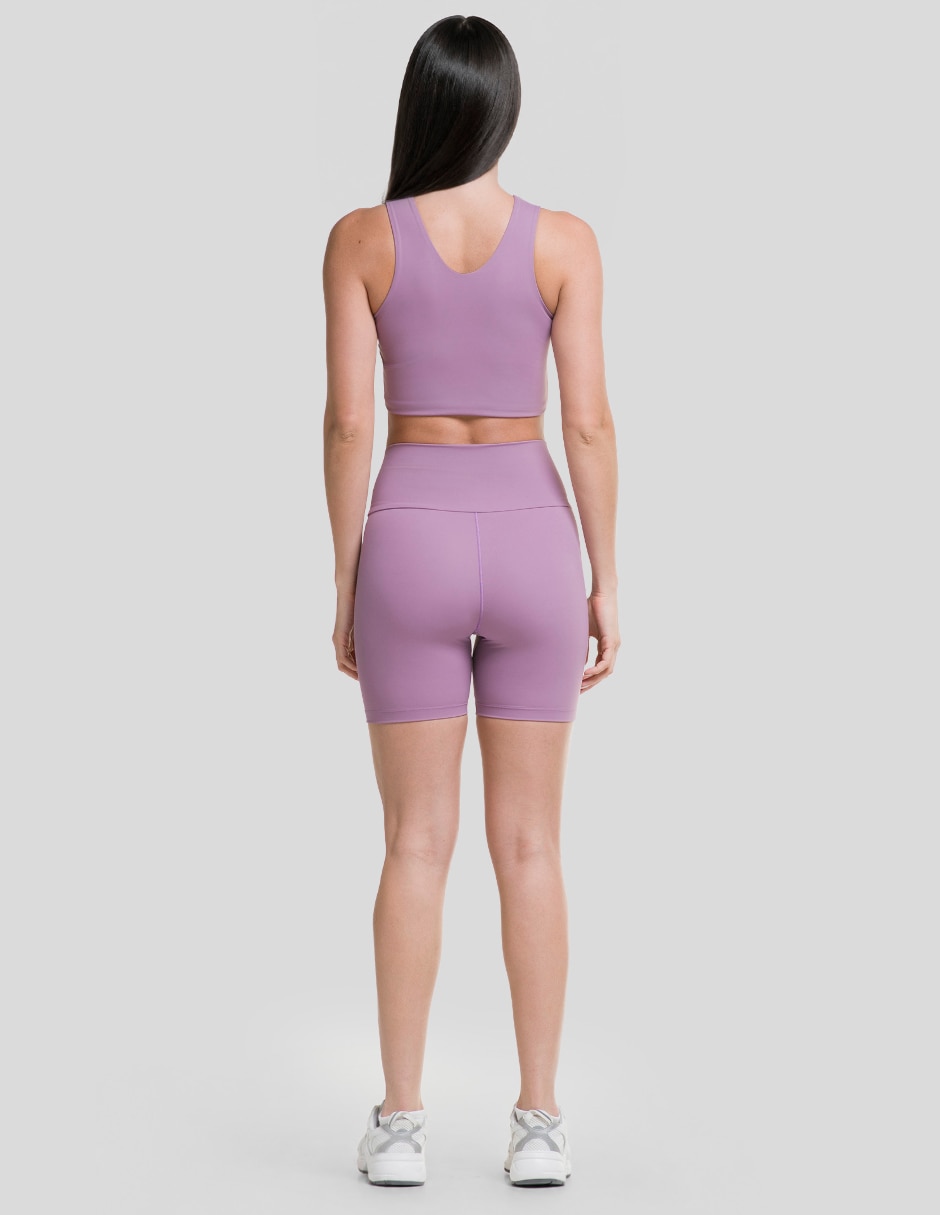 Conjunto deportivo regular con elástico para mujer 4