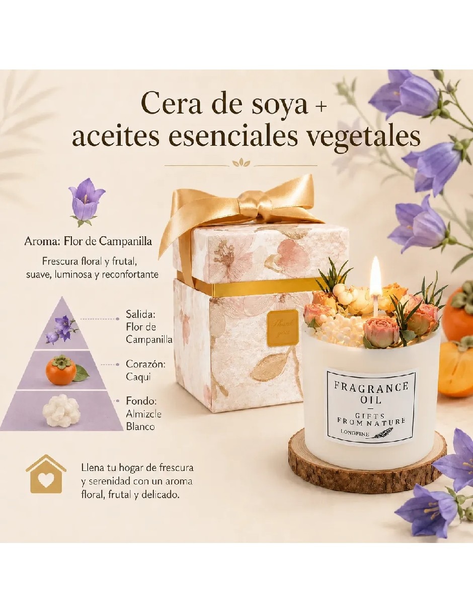 Vela aroma floral 4