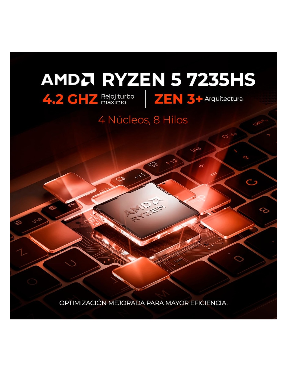 Laptop gamer 15.6 pulgadas Full HD AMD Ryzen 5 NVIDIA GeForce RTX 4050 32 GB RAM 512 GB 5