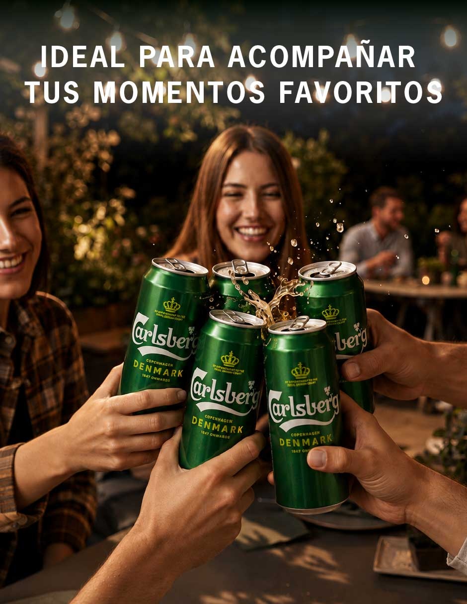 Cerveza clara Carlsberg Denmark Lager Lúpulo 500 ml 4