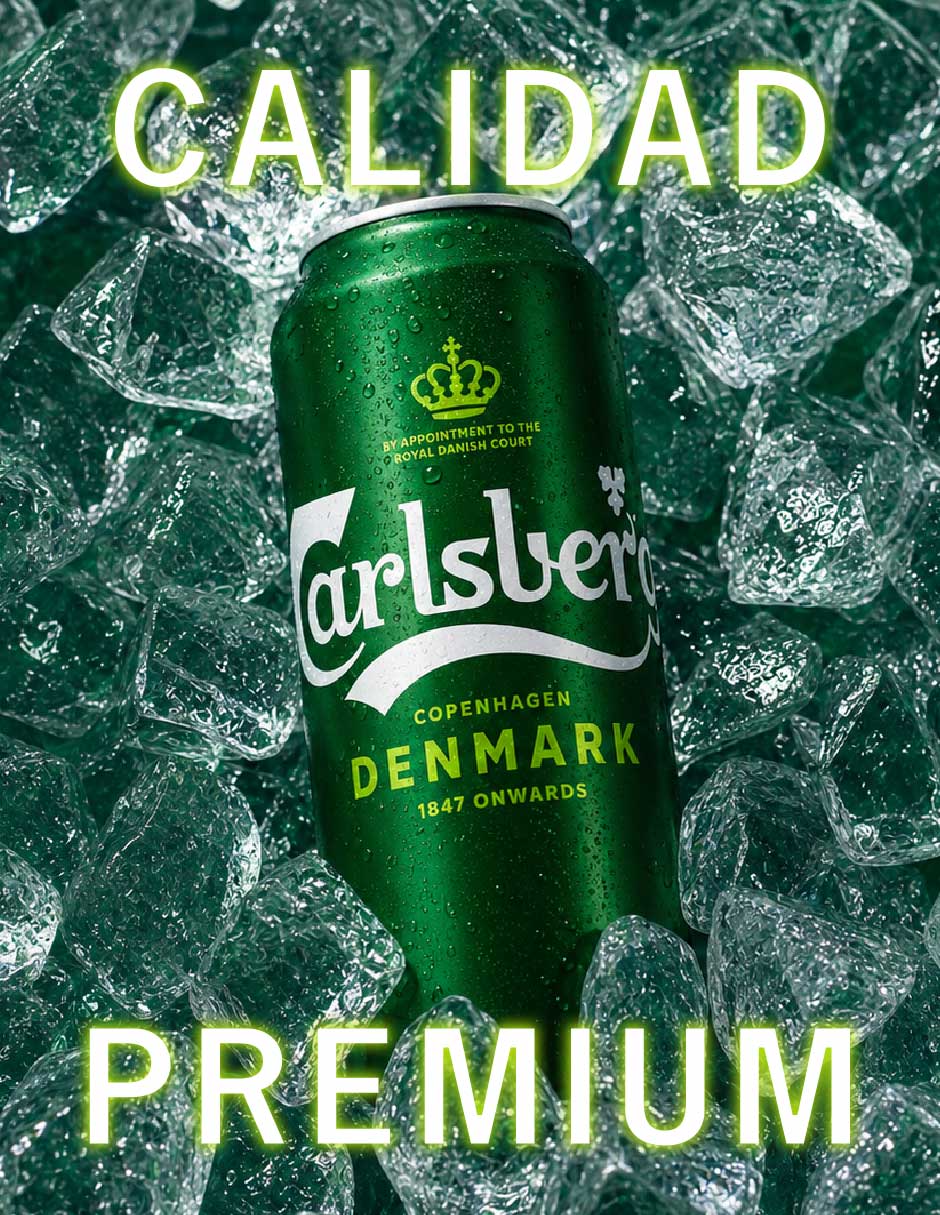 Cerveza clara Carlsberg Denmark Lager Lúpulo 500 ml 6