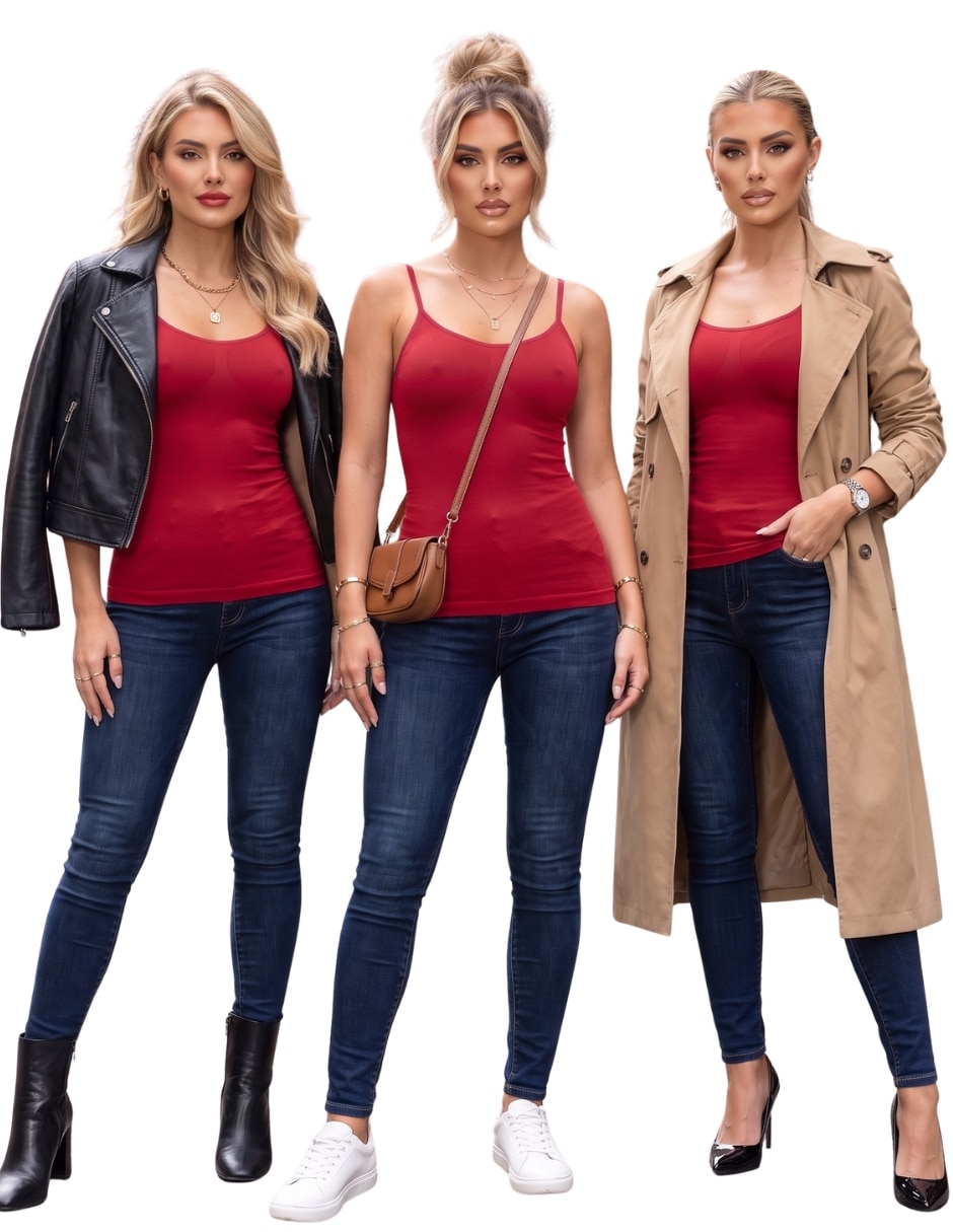 Set blusa sin manga para mujer 7