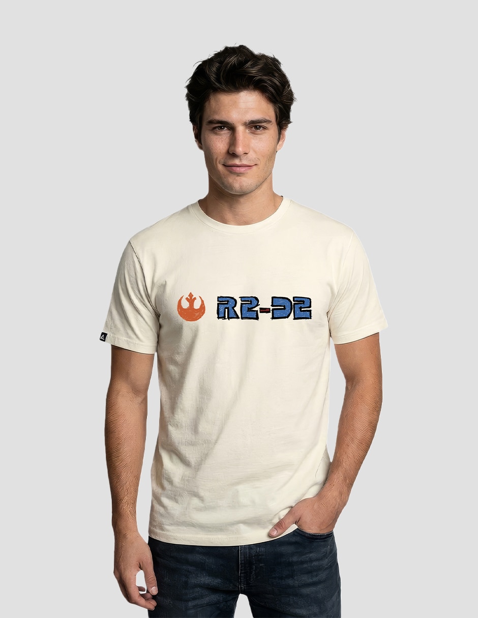 Playera star wars r2-d2 sketch cuello redondo para hombre Playera star wars r2-d2 sketch cuello redondo para hombre