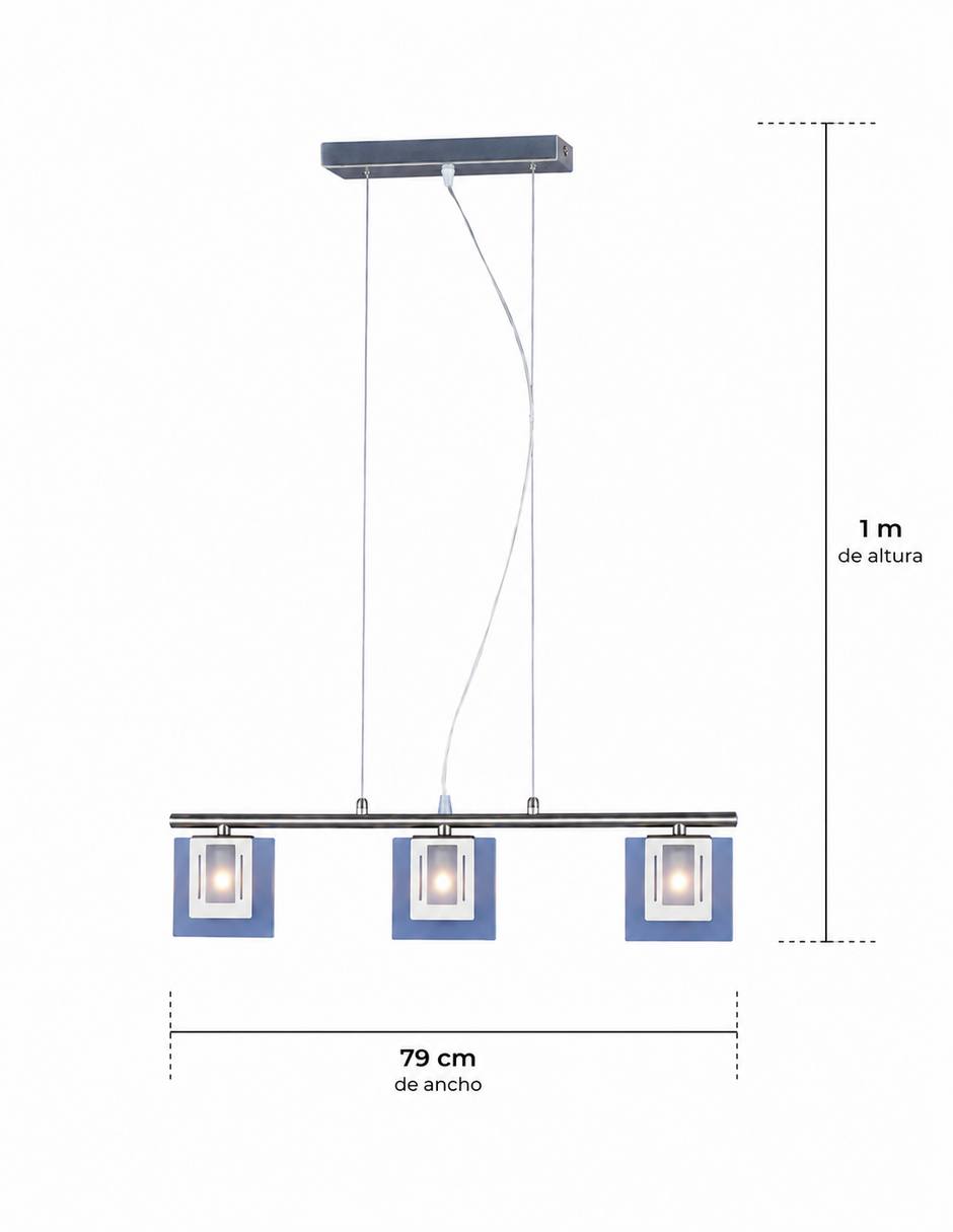 Lampara colgante incandescente y LED Square 3