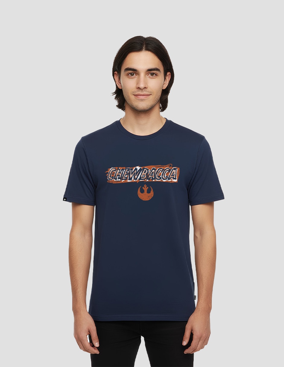 Playera star wars chewbacca sketch cuello redondo para hombre Playera star wars chewbacca sketch cuello redondo para hombre