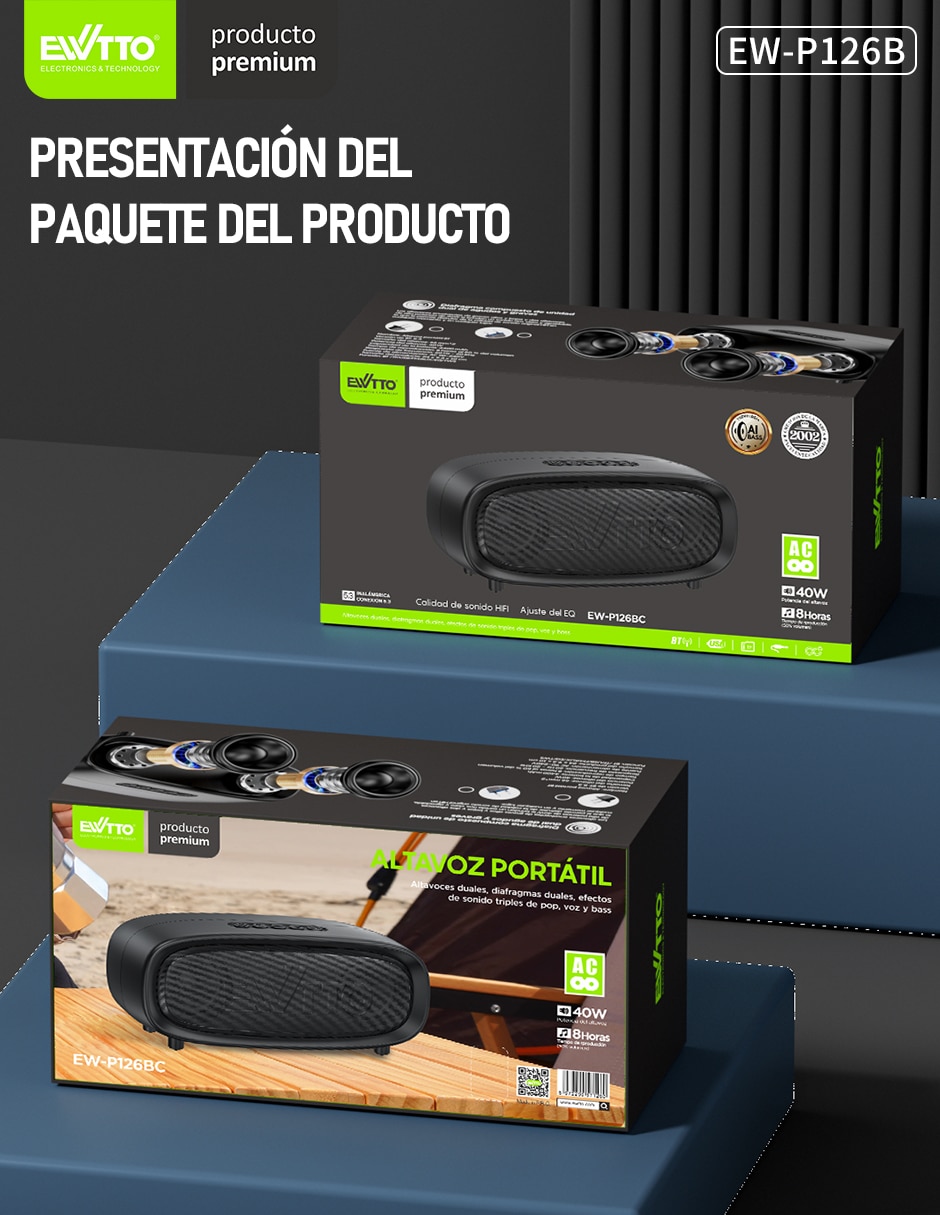 Bocina portátil bluetooth
