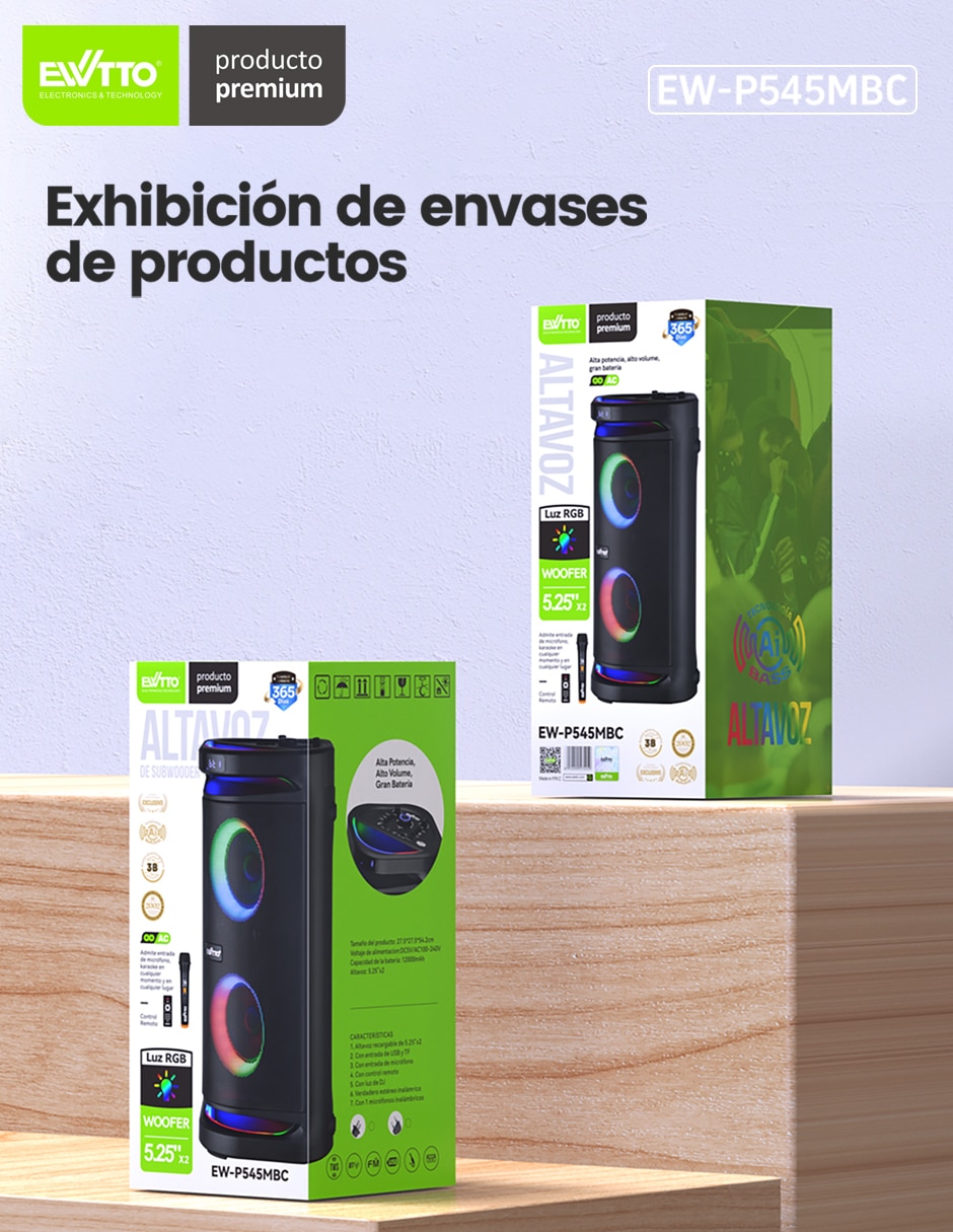 Bocina portátil bluetooth 7