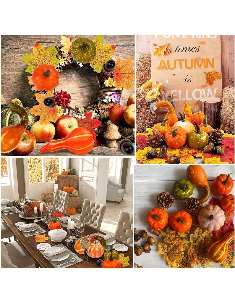 Set decoración con forma de calabazas 4
