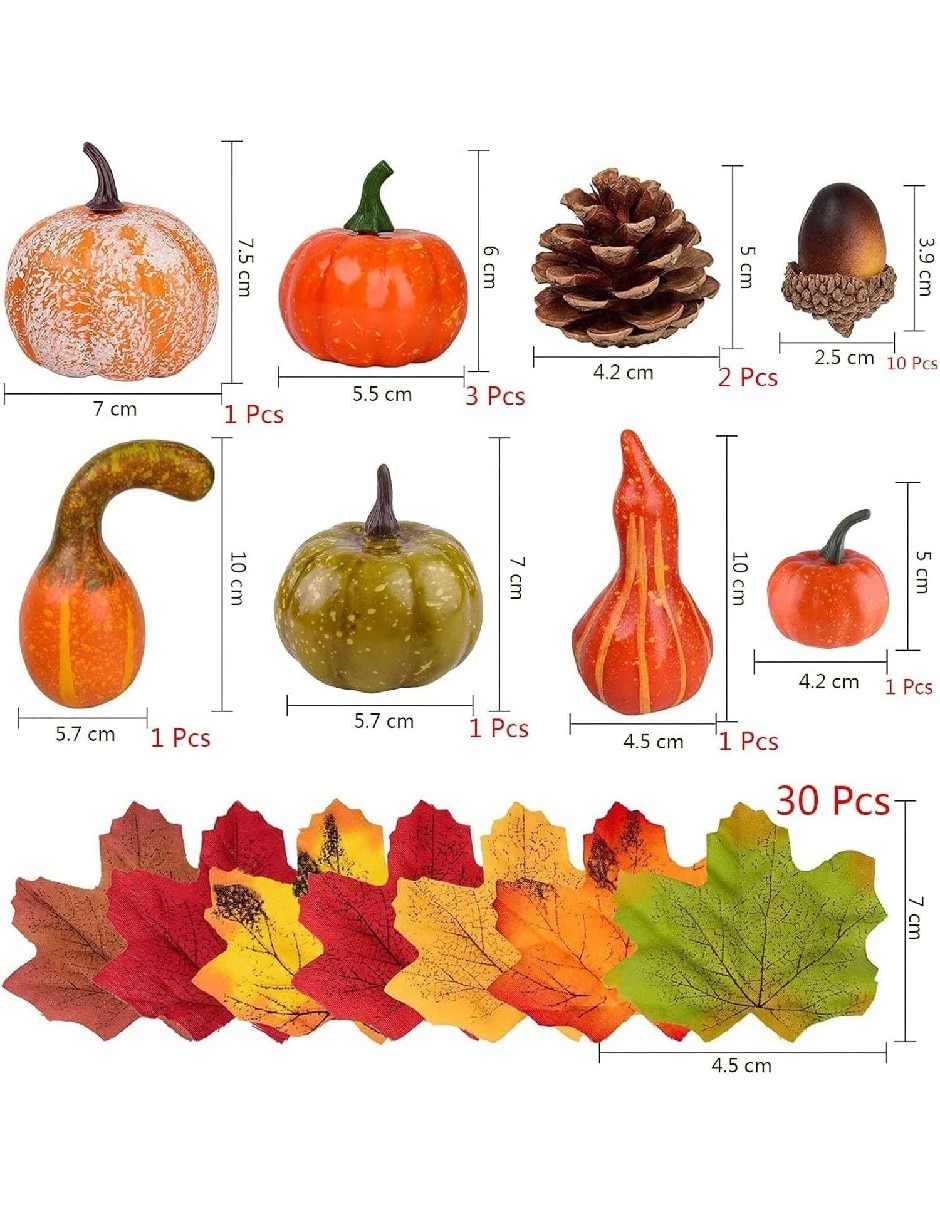 Set decoración con forma de calabazas 5