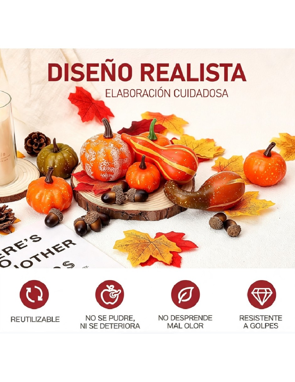 Set decoración con forma de calabazas 3