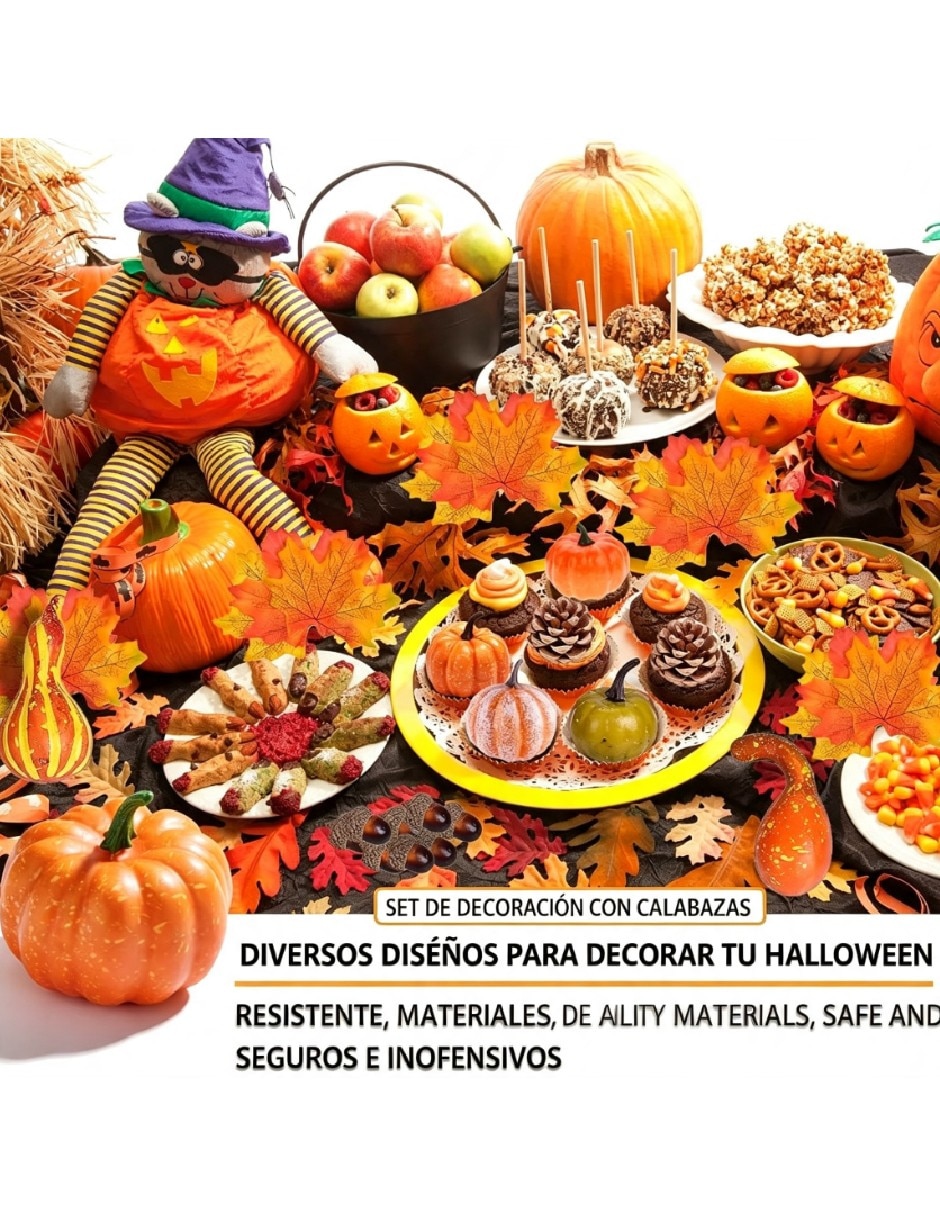 Set decoración con forma de calabazas 2