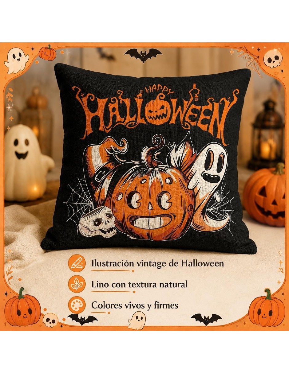 Set funda cojín Halloween 4