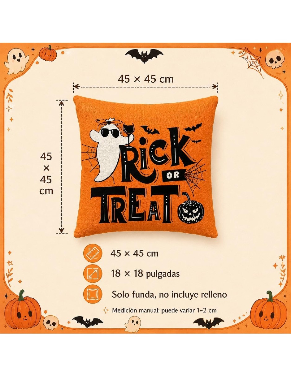 Set funda cojín Halloween 5