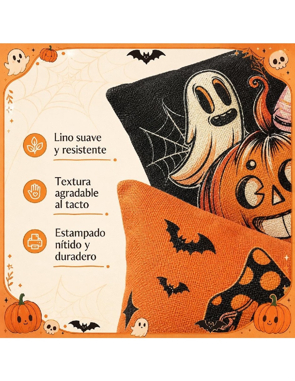 Set funda cojín Halloween 2