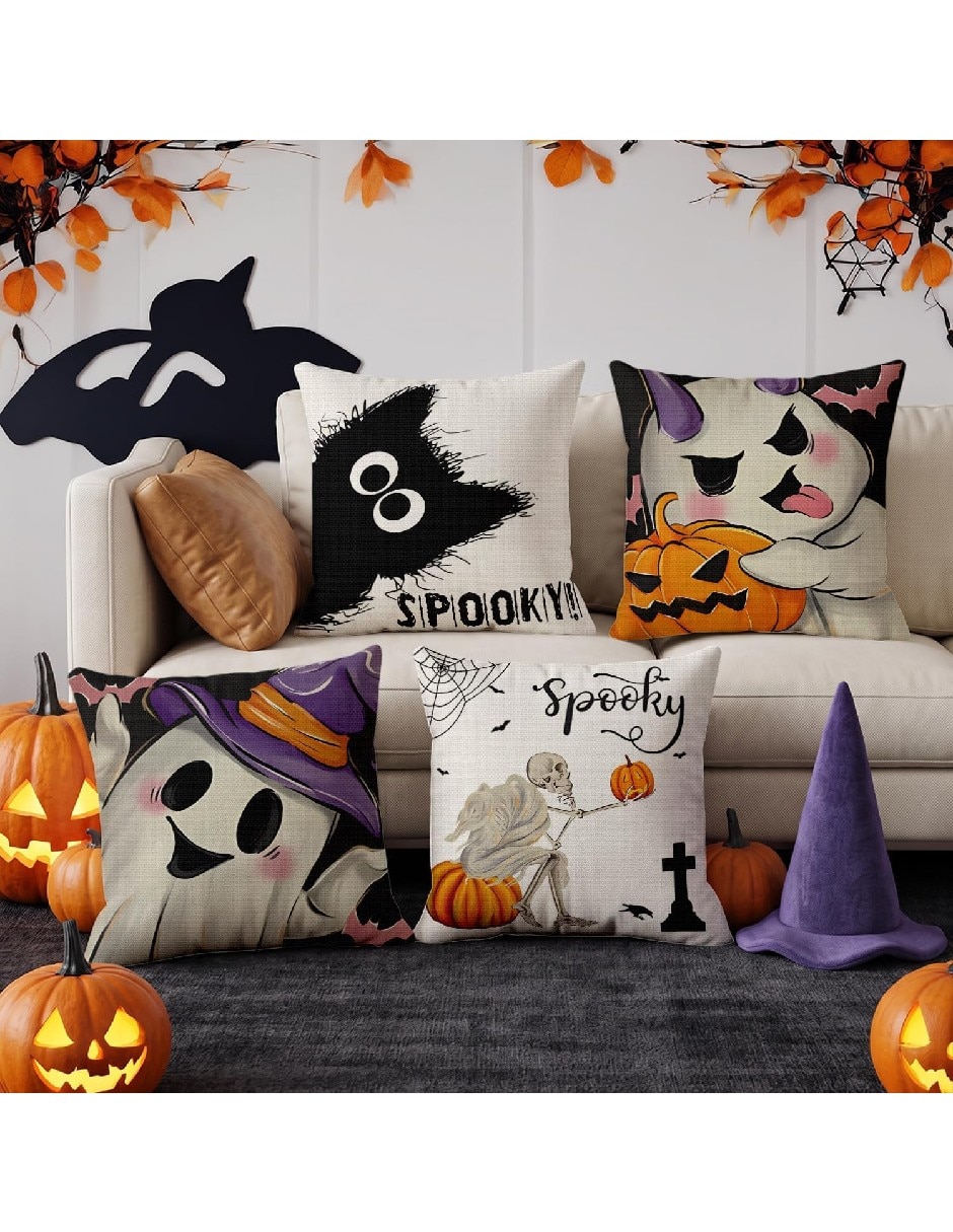 Set funda cojín Halloween 4