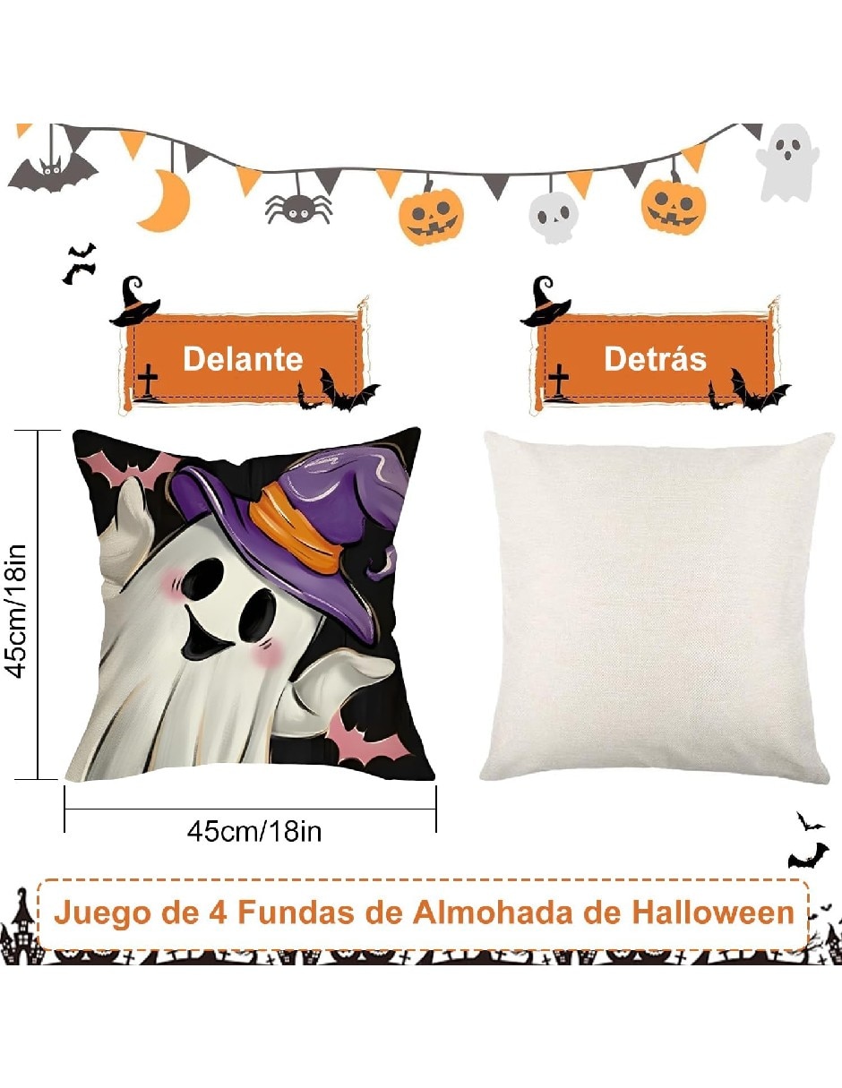 Set funda cojín Halloween 5